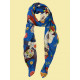 Foulard Gran Dama Azul Doodle
