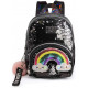 Sac à dos à paillettes Oh My Pop! arc-en-ciel