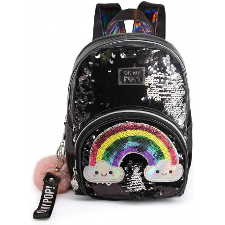 Sac à dos à paillettes Oh My Pop! arc-en-ciel