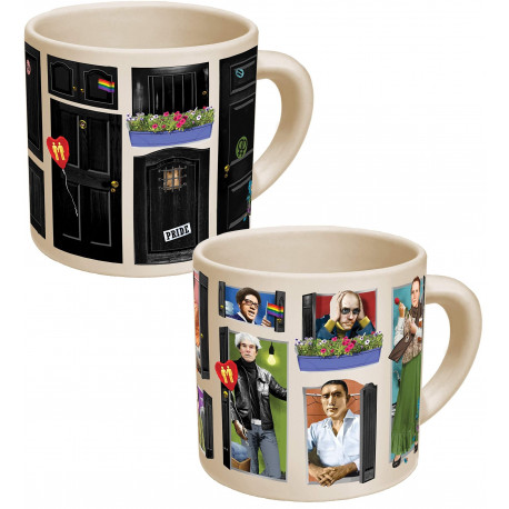 Taza térmica con diseño de gays famosos