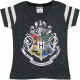 Camiseta Niña Harry Potter Hogwarts Negra