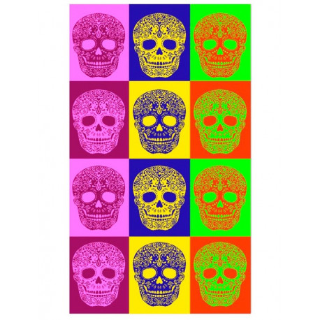 Toalla Calaveras Multicolor