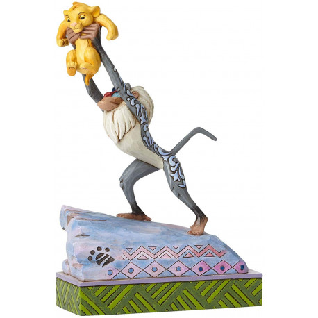 Figura Rafiki & Baby Simba El Rey León Disney Jim Shore