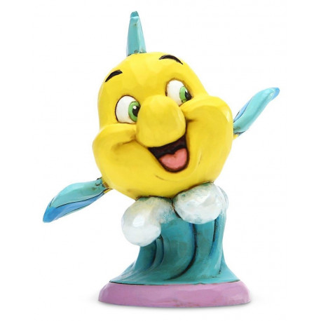 Figura Flounder La Sirenita Moon Jim Shore Disney
