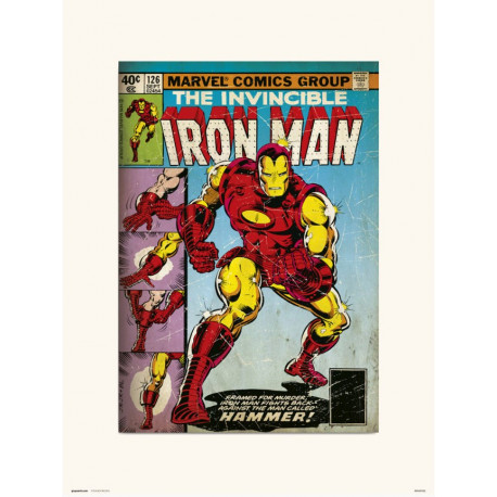 Lámina Iron Man 126 Marvel 30 x 40 cm