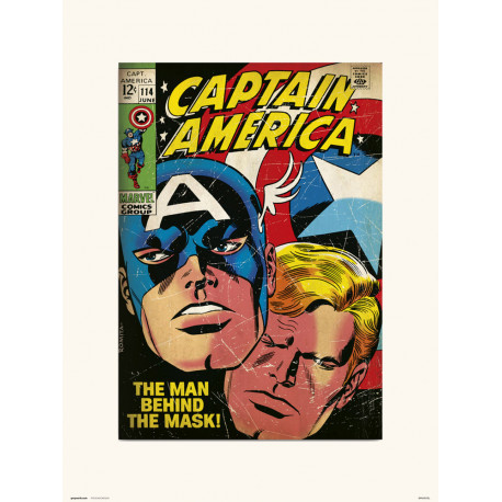 Lámina Capitán América 114 Marvel 30 x 40 cm