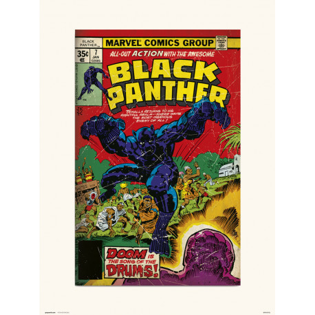 Pôster do Pantera Negra 30x40 cm Marvel