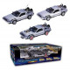 Ensemble de 3 modèles Delorean de Retour vers le futur