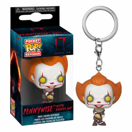 Sleutelhanger mini Funko Pop! Pennywise Het: CH 2 - SLEUTELHANGER PENNYWISE W/BEAVE