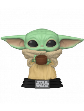 Funko Pop! Bébé Yoda avec la coupe de L'Enfant Mandalorien