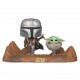 Funko Pop! Momenten Mandalorian met Baby Yoda