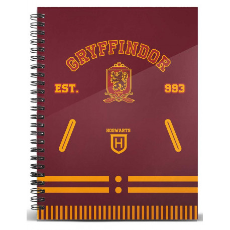 Libreta Gryffindor Quidditch Harry Potter