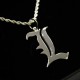 Pendentif en argent inspiré de Death Note