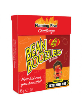 JELLY BELLY BEANBOOZLED FLAMING FIVE CARAMELOS PICANTES CAJA