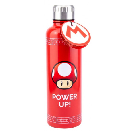 Botella metálica Super Mario Power Up 600 ml
