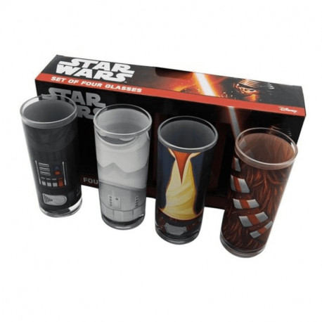 Set de 4 Vasos Star Wars VASOS - CHARACTER TORSO SET DE 4