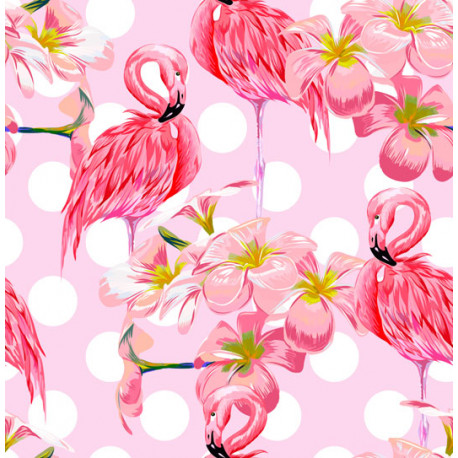 Pañuelo Foulard Flamingo Doodle