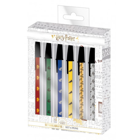 Set de 6 stylos Harry Potter