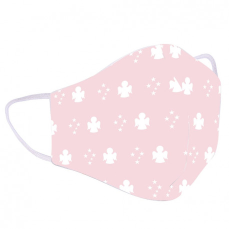 Mascarilla Infantil Amen rosa comunión