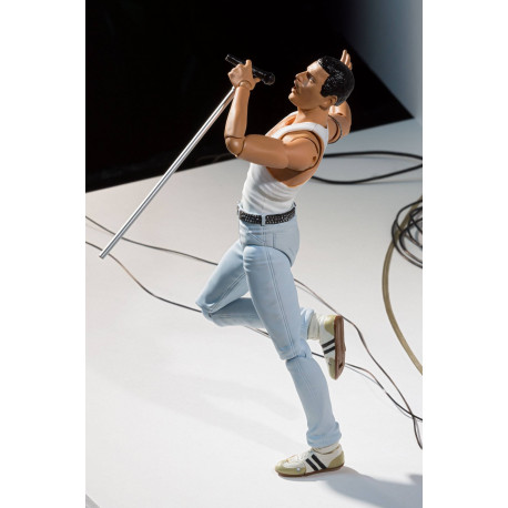 Freddie Mercury Figura S.H. Figuarts Live Aid Ver. 15 cm