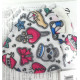 Mascarilla Protectora Reutilizable Vintage Tatoo Doodle