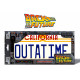 Back To The Future Replica 1/1 Â´OutatimeÂ´ DeLorean MatrÃ­cula