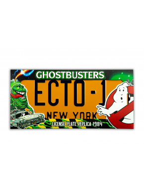 Réplique de plaque d'immatriculation Ghostbusters ECTO-1 Doctor Collector