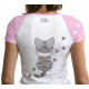Camiseta Rosa y Blanca CHI