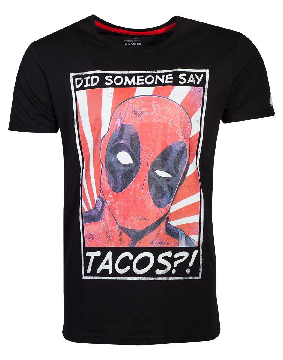 Marvel Deadpoll Tacos Head Camiseta para Hombre 