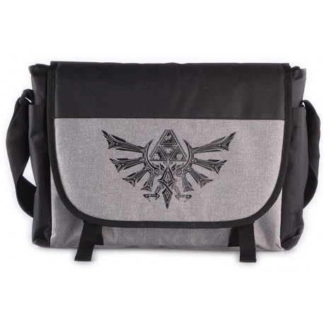 Bandolera premium Zelda Trifuerza gris