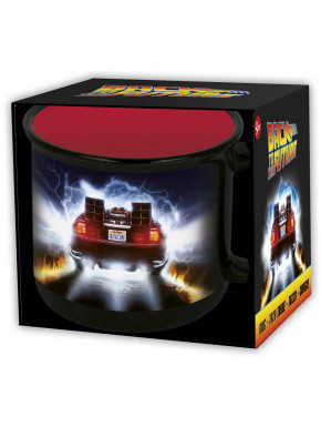 Coupe de Retour vers le Futur et le Logo de Delorean