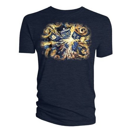 Camiseta Dr Who Van Gogh exploiting Tardis