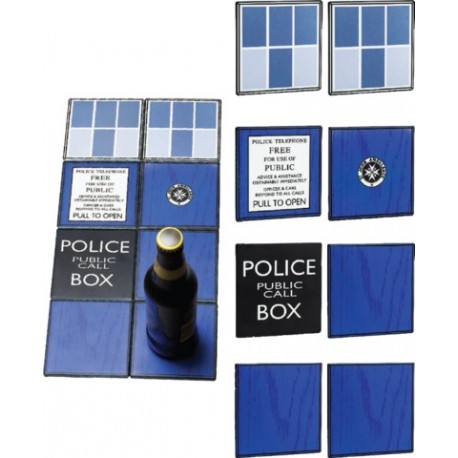 Doctor Who set 8 bases de copos de cerâmica