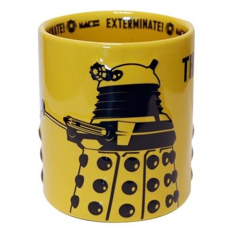 Dr. Who The Daleks embossou uma caneca