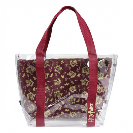 BOLSO ASAS TRANSPARENTE HARRY POTTER GRYFFINDOR