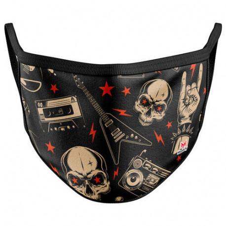 Mascarilla Infantil Reutilizable Rock and Roll