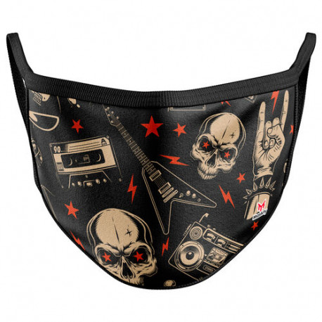 Mascarilla Reutilizable Rock and Roll