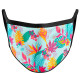 Máscara reutilizável com design tropical