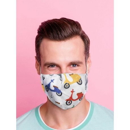 Mascarilla Adulto Vespa  Vintage