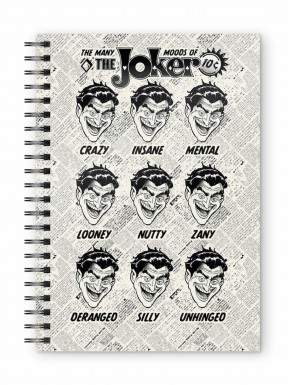 Libreta Cuaderno A5 Joker caras