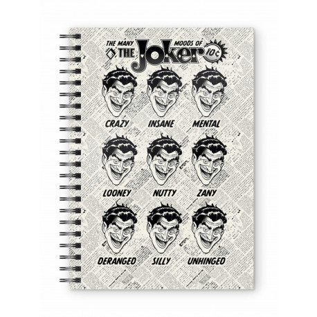 Libreta Cuaderno A5 Joker caras