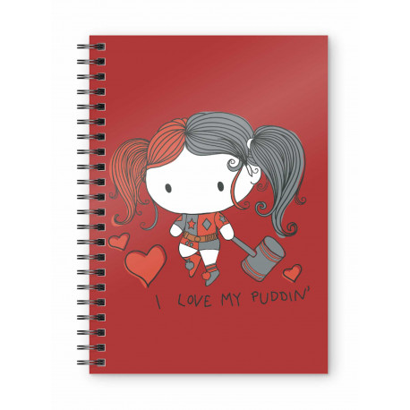 Libreta Cuaderno Harley Quinn Chibi