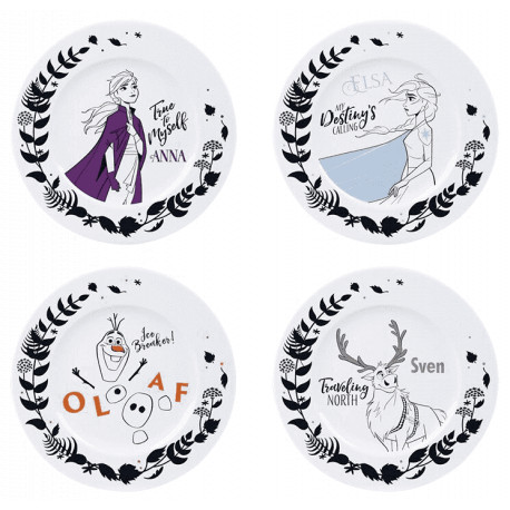 Set de 4 platos Frozen DISNEY