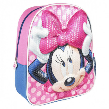 Mochila Minnie Mouse rosa 3D