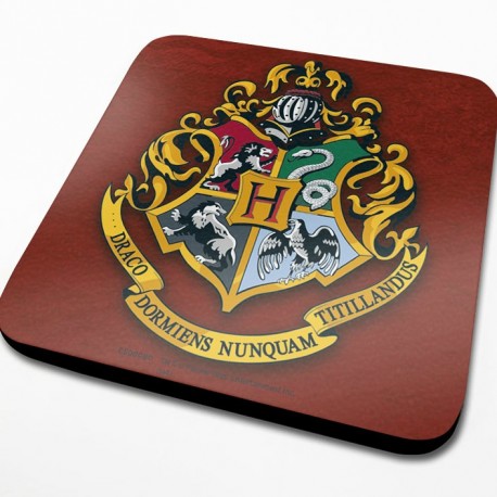 Conjunto de 6 bases de copos Harry Potter Hogwarts