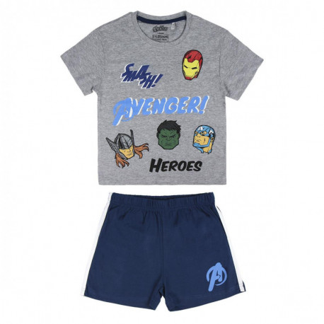 PIJAMA CORTO ALGODÓN SINGLE JERSEY AVENGERS