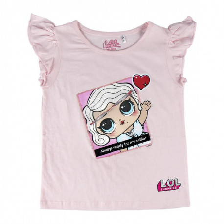 CAMISETA CORTA PREMIUM SINGLE JERSEY LOL SURPRISE 