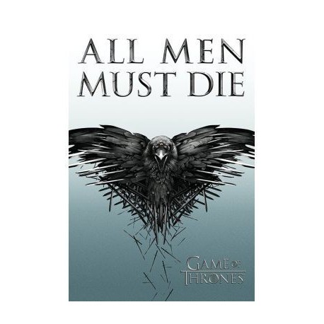 Poster gigante Juego de Tronos All men must die