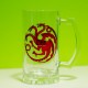 Jarra Cerveza cristal Targaryen Juego de Tronos