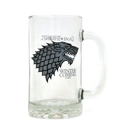 Jarra de Cerveza Juego de Tronos Stark cristal